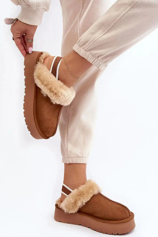 Step in style Fashionable women's slippers made of natural suede