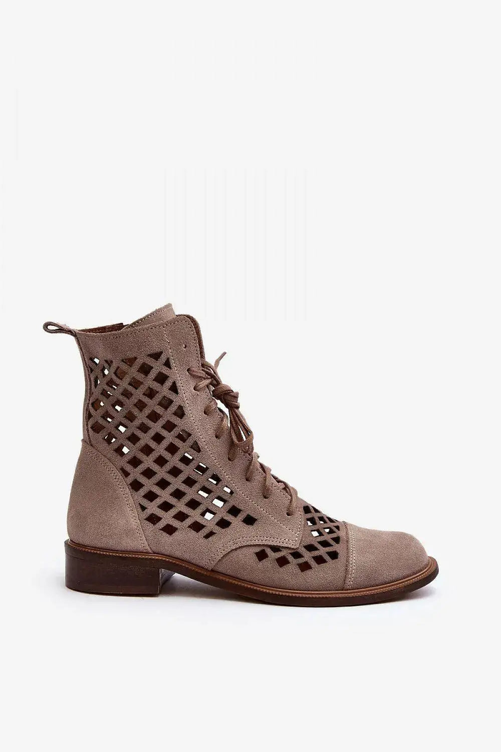 Step in style Unique openwork women's boots.