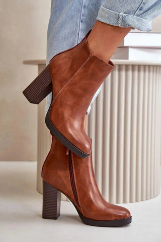 Step in style Women's ankle boots made of eco leather