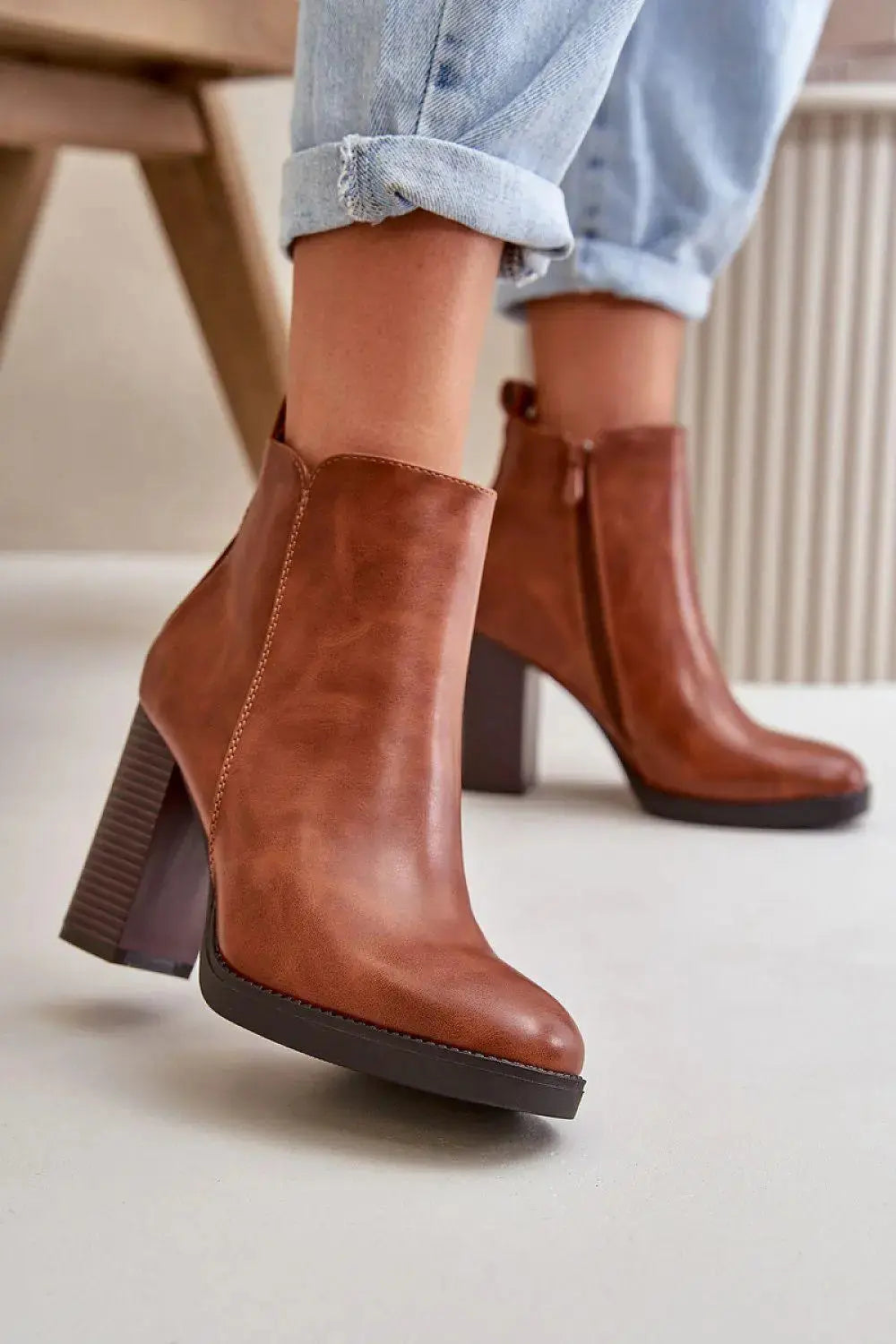 Step in style Women's ankle boots made of eco leather