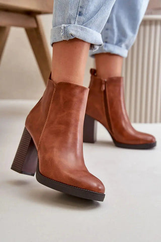 Step in style Women's ankle boots made of eco leather
