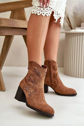 Step in style Women's ankle heel boots from the Jezzi brand