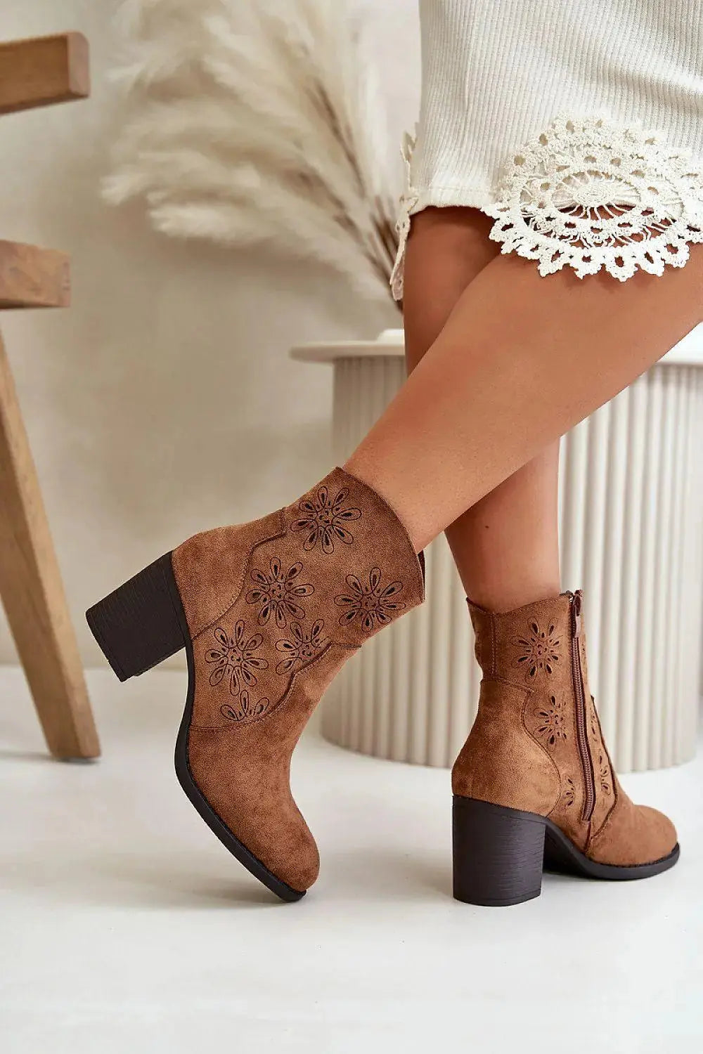 Step in style Women's ankle heel boots from the Jezzi brand