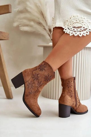 Step in style Women's ankle heel boots from the Jezzi brand