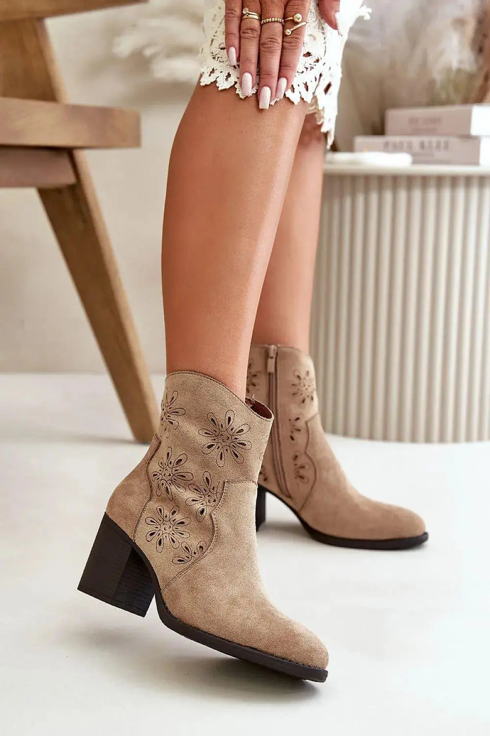 Step in style Women's ankle heel boots from the Jezzi brand