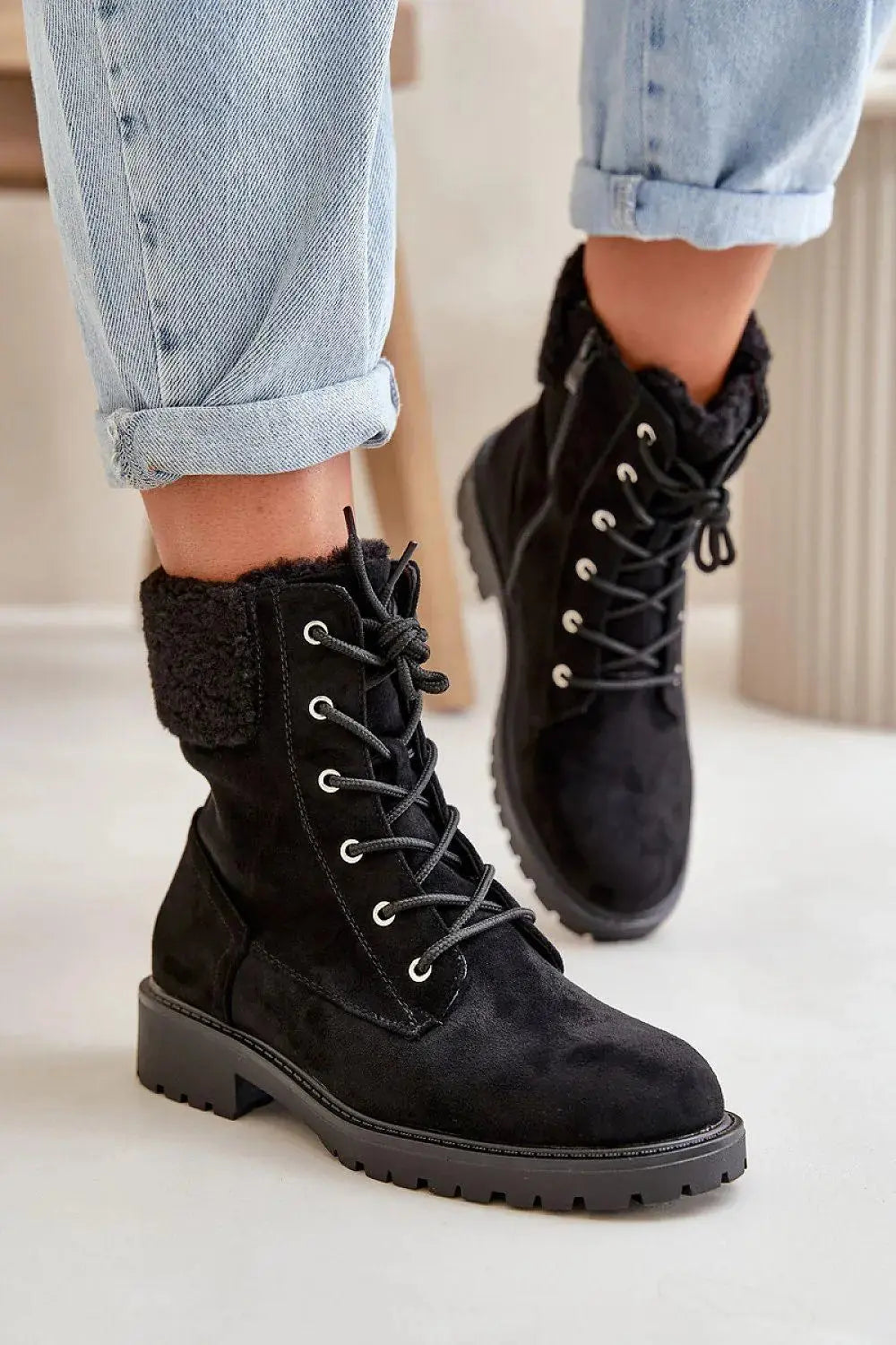 Step in style Women's soft eco suede ankle boots