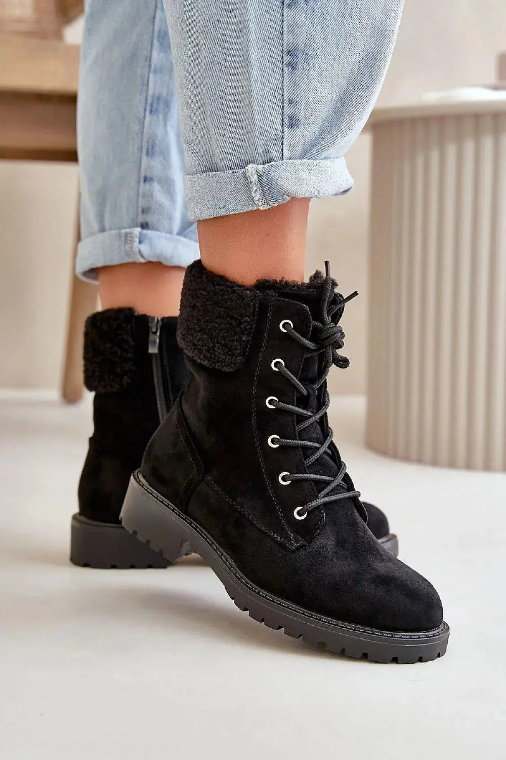 Step in style Women's soft eco suede ankle boots