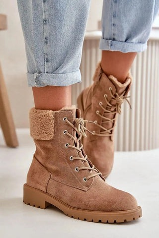 Step in style Women's soft eco suede ankle boots