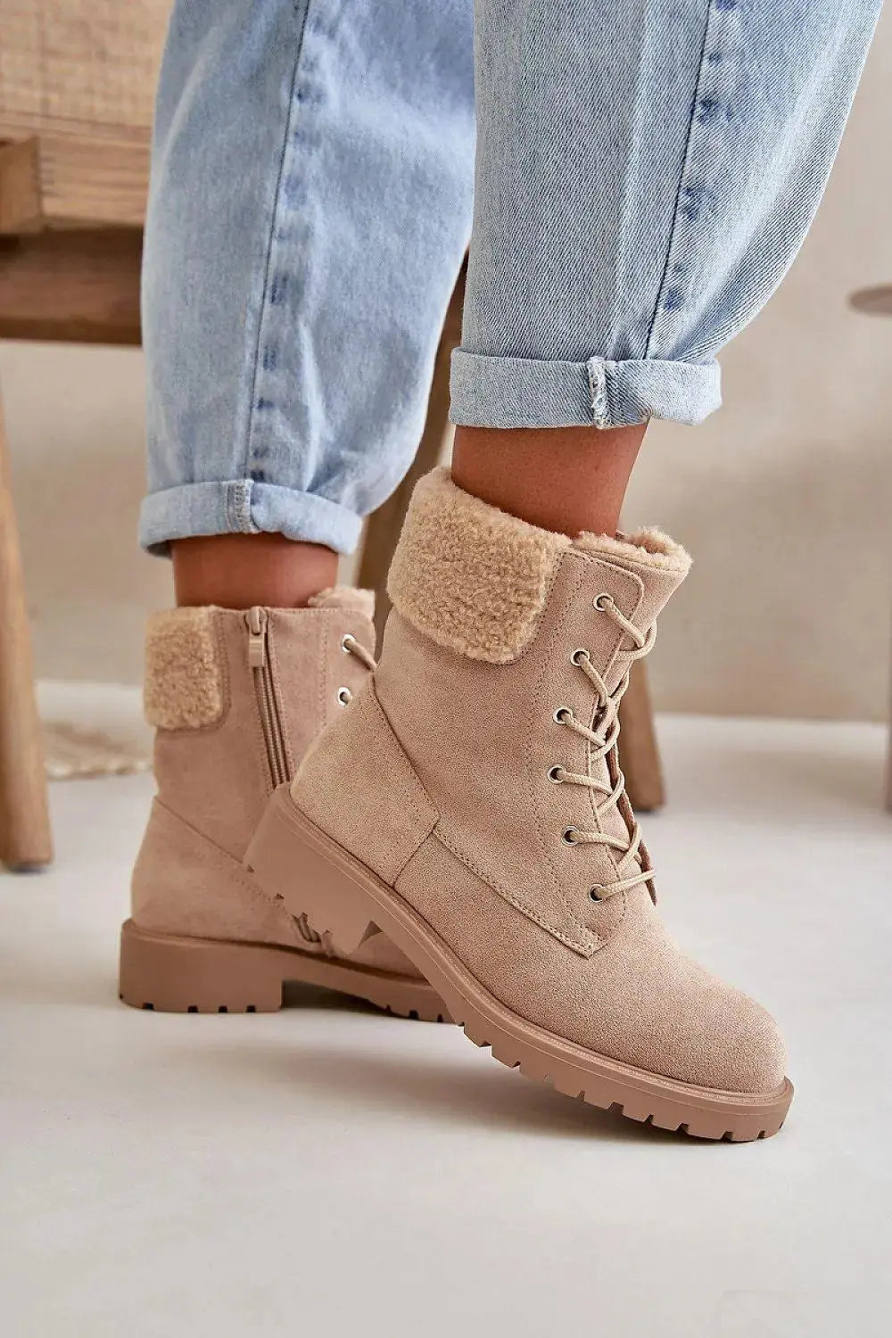 Step in style Women's soft eco suede ankle boots