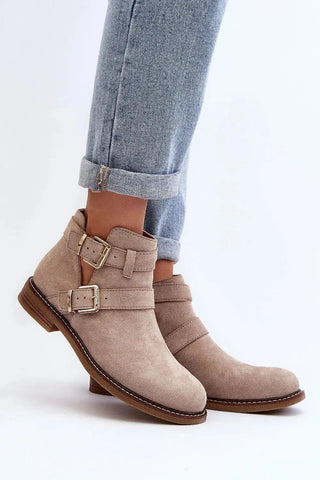 Step in style classic women's boots made of eco-suede