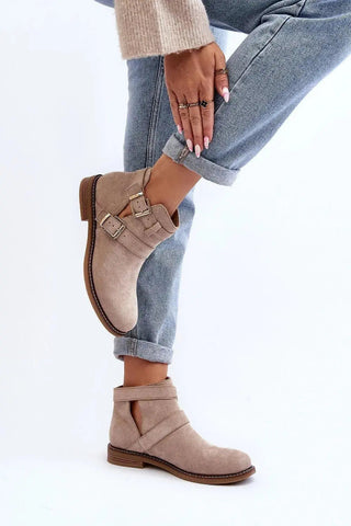 Step in style classic women's boots made of eco-suede