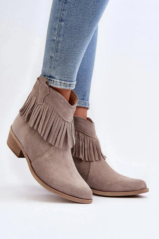 Step in style natural leather women's zipper boots