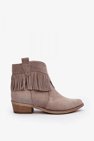 Step in style natural leather women's zipper boots