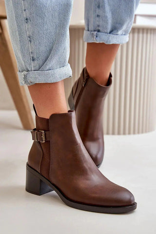 Step in style women's ankle boots made of eco leather