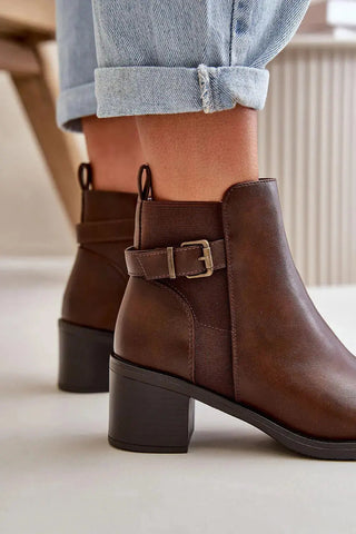 Step in style women's ankle boots made of eco leather