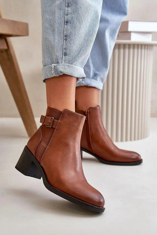Step in style women's ankle boots made of eco leather