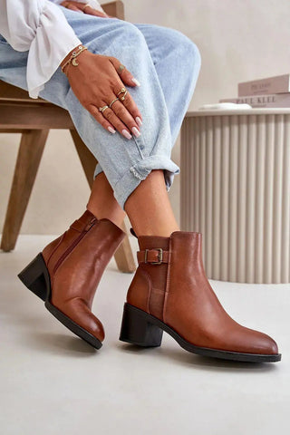 Step in style women's ankle boots made of eco leather
