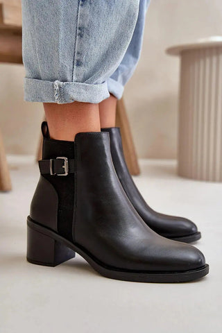 Step in style women's ankle boots made of eco leather