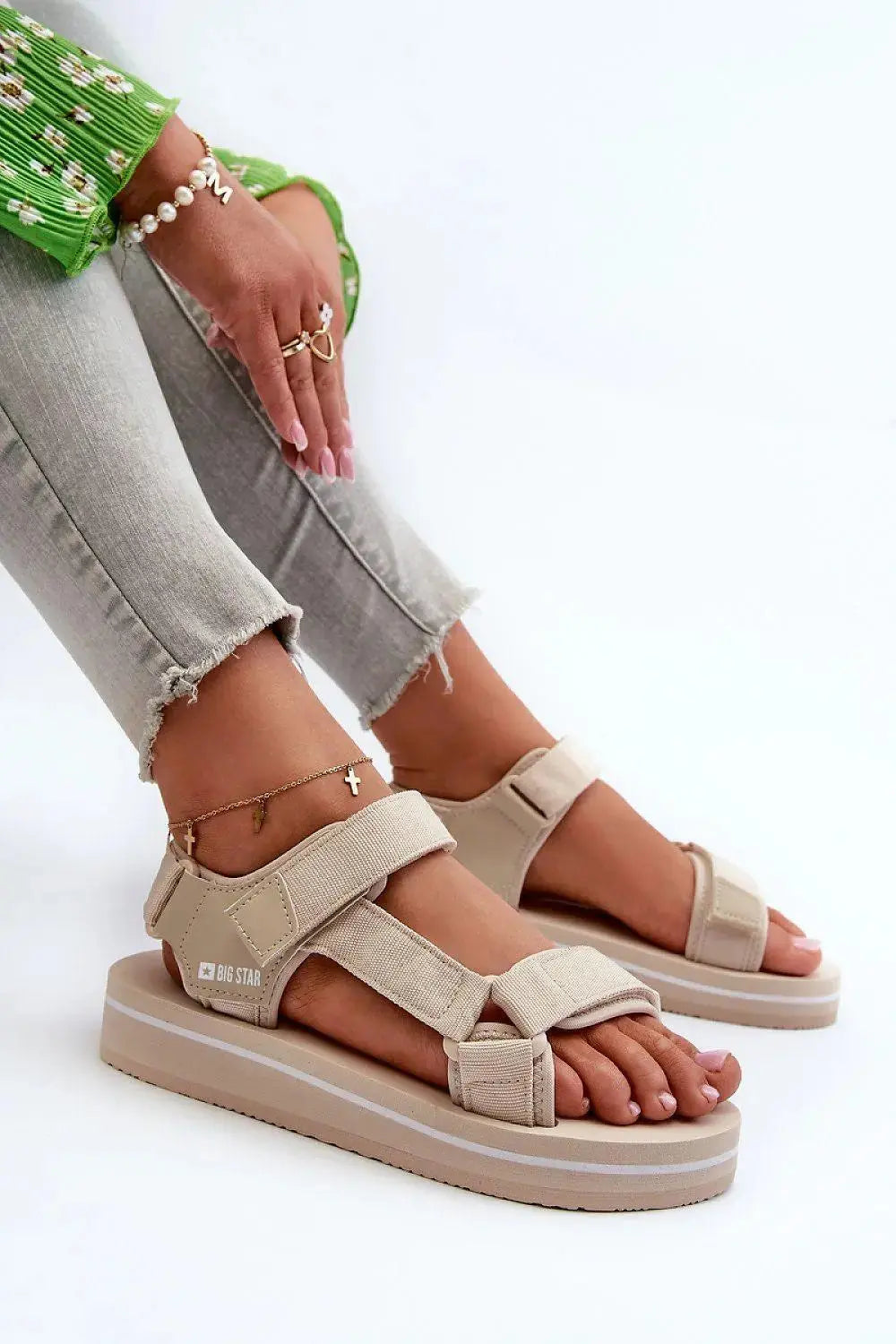 Step in style women's velcro strap comfor sandals