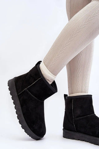 Step in style Women's snow boots made of eco-suede