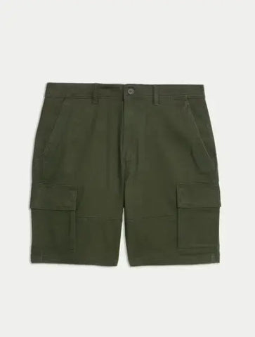 Straight Fit Stretch Cargo Short