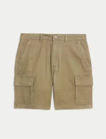 Straight Fit Stretch Cargo Short