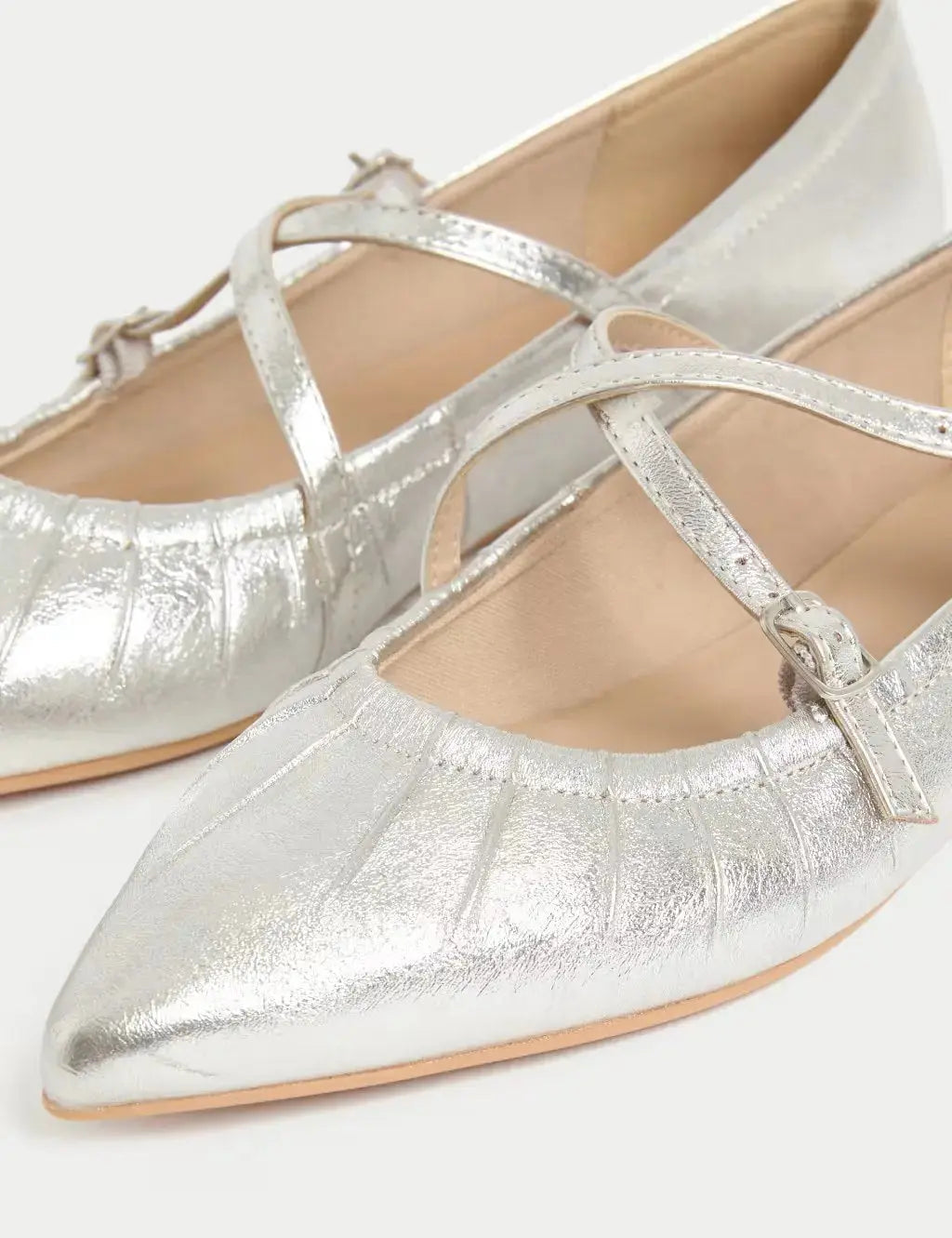 Strappy Pointed Ballet Pumps