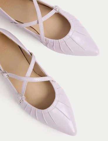 Strappy Pointed Ballet Pumps