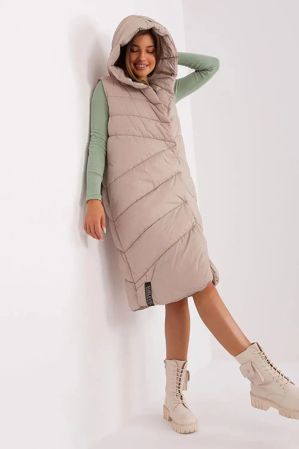 Sublevel Quilted insulated vest with hood