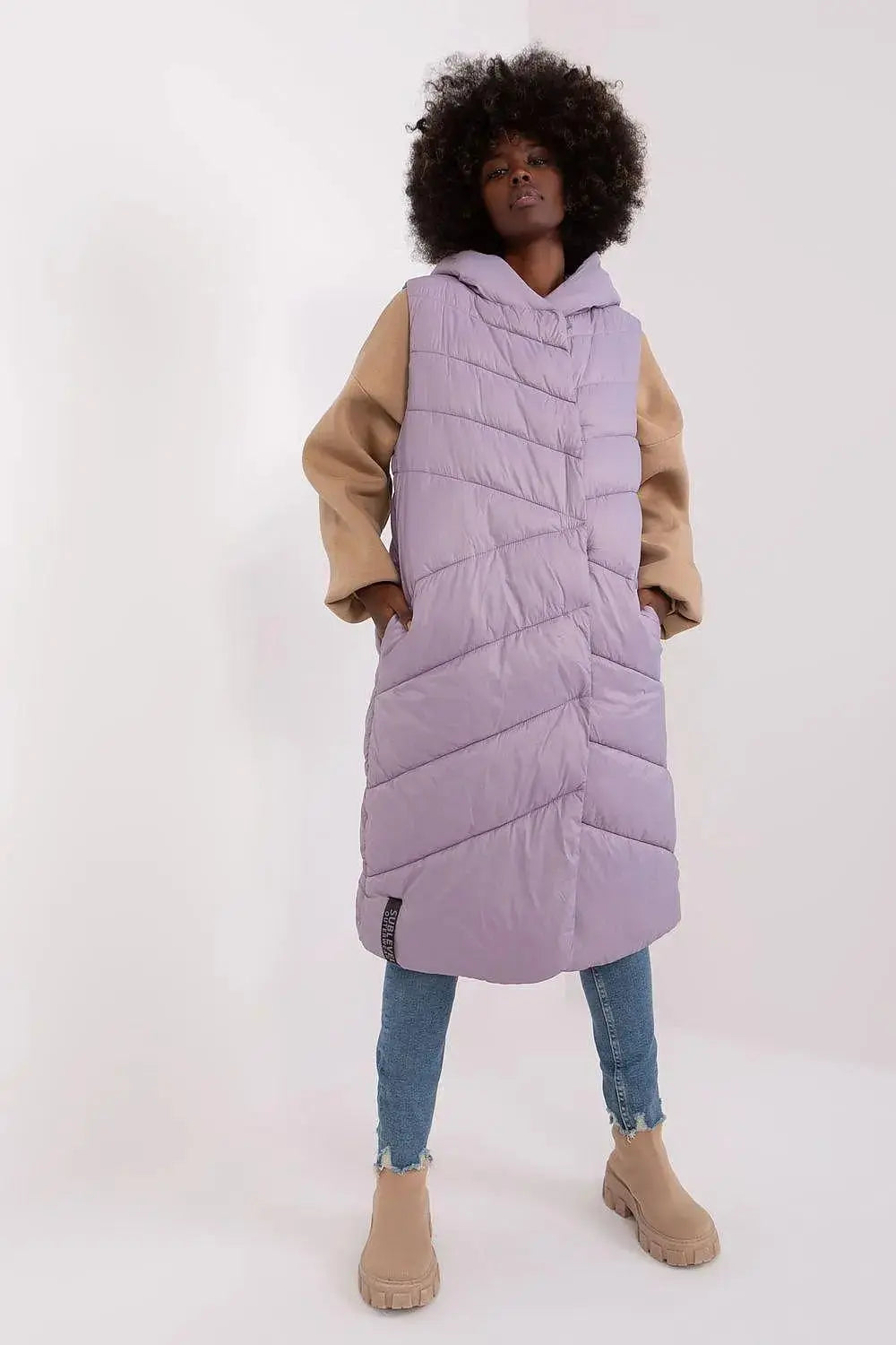 Sublevel Quilted insulated vest with hood