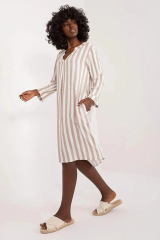 Sublevel fashionable soft and breathable viscose daydress