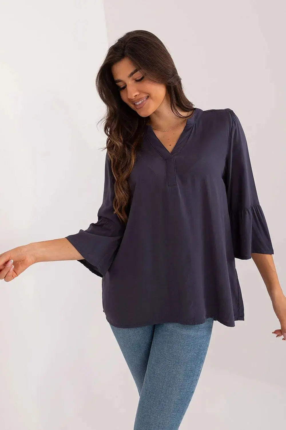Sublevel high-quality viscose casual style blouse