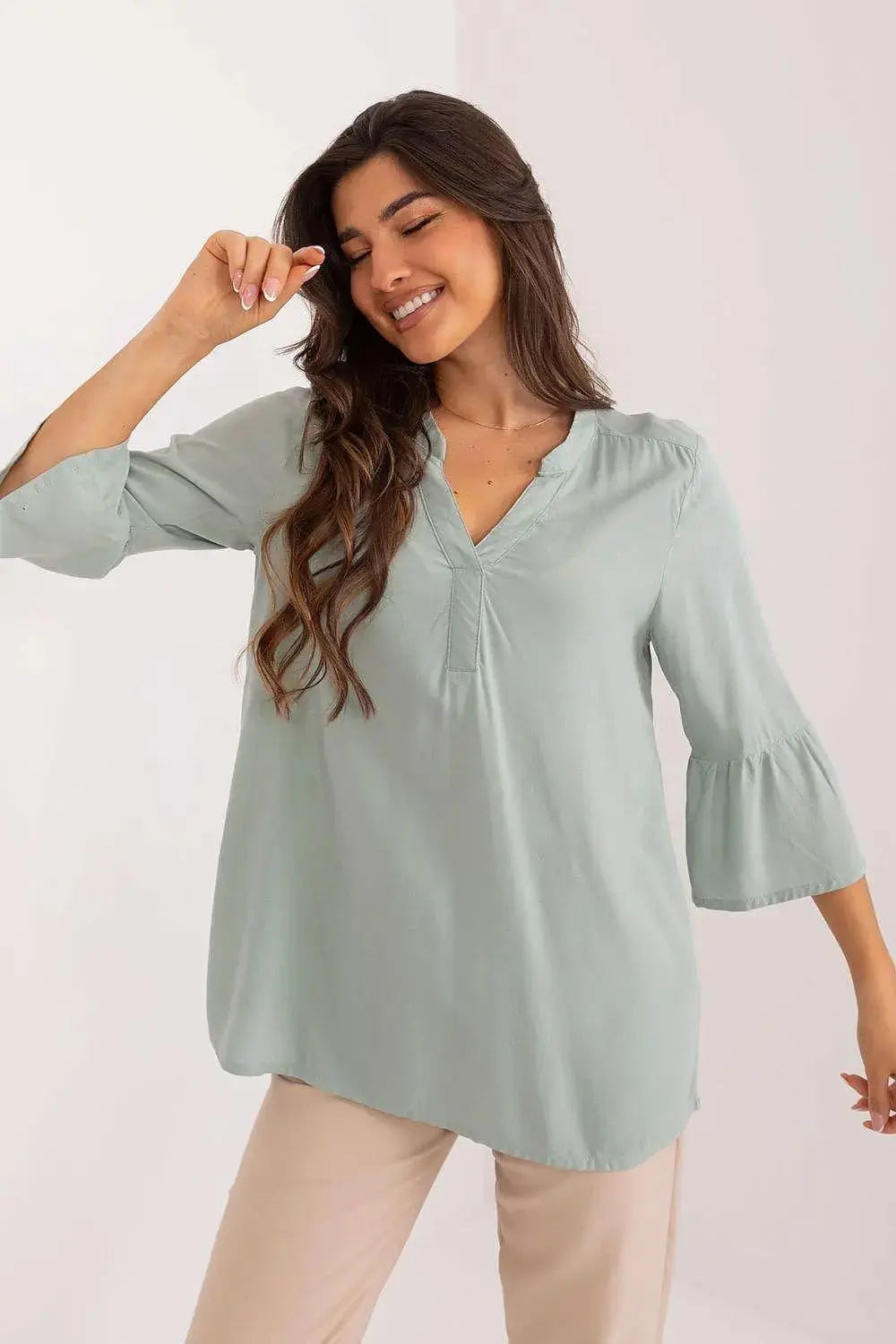 Sublevel high-quality viscose casual style blouse