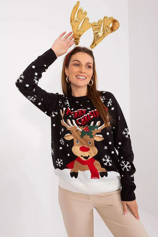 Sublevel tactile polyacrylic christmas sweater