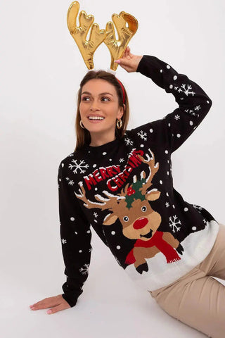 Sublevel tactile polyacrylic christmas sweater