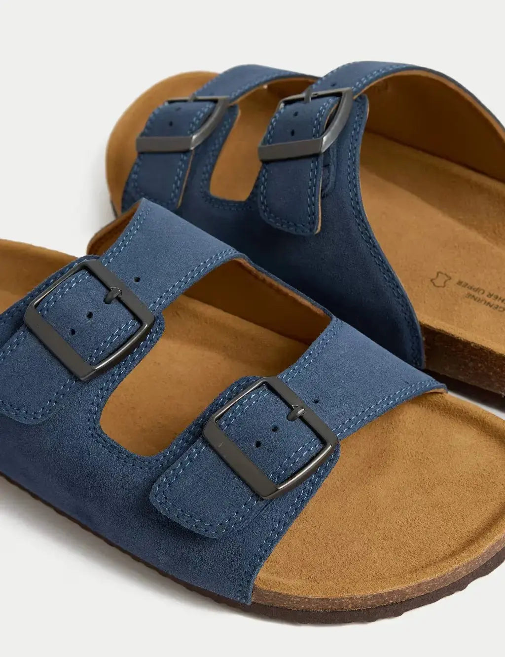 Suede Slip-On Corkbed Sandals