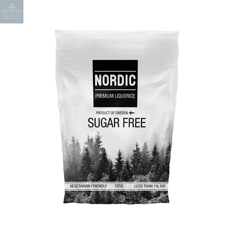 Sugar free soft eating premium liquorice in sachet bag - vegetarian friendly Jag Couture Chocolates