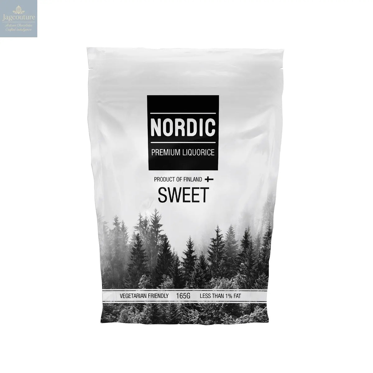 Sweet soft eating premium liquorice in sachet bag - vegetarian friendly Jag Couture Chocolates