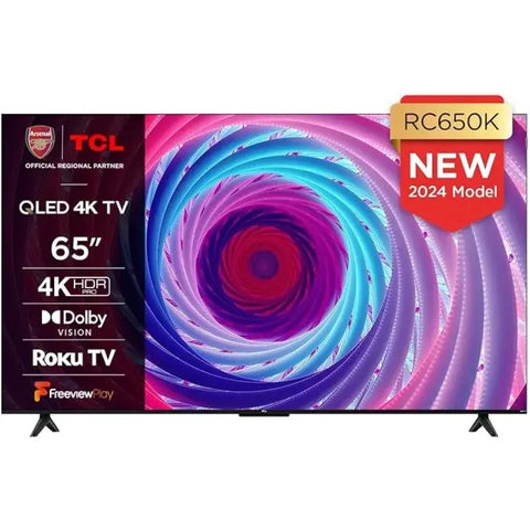 TCL 65RC650K 65-inch QLED Pro 4K Ultra HD Roku TV