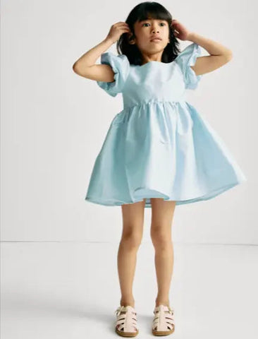 Taffeta Bow Dress (2-8 Yrs)