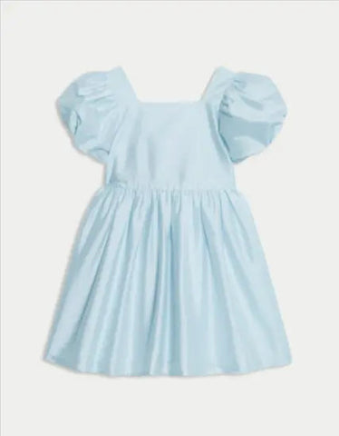 Taffeta Bow Dress (2-8 Yrs)