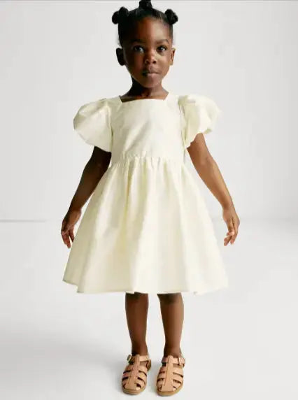 Taffeta Bow Dress (2-8 Yrs)