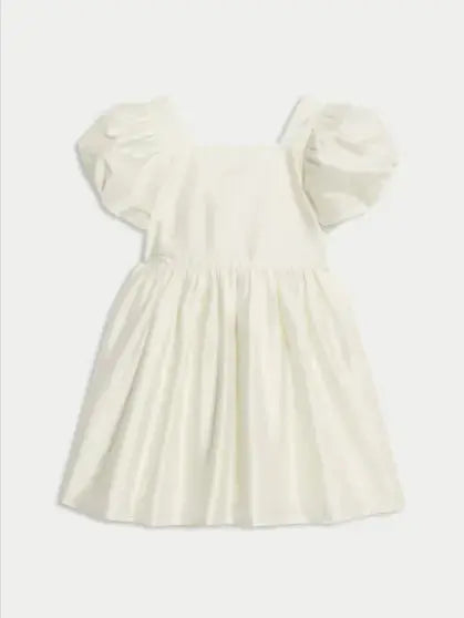 Taffeta Bow Dress (2-8 Yrs)