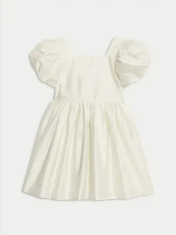 Taffeta Bow Dress (2-8 Yrs)