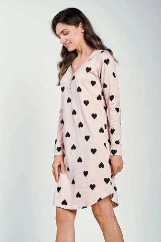 Taro V neckline and loose  nightgown