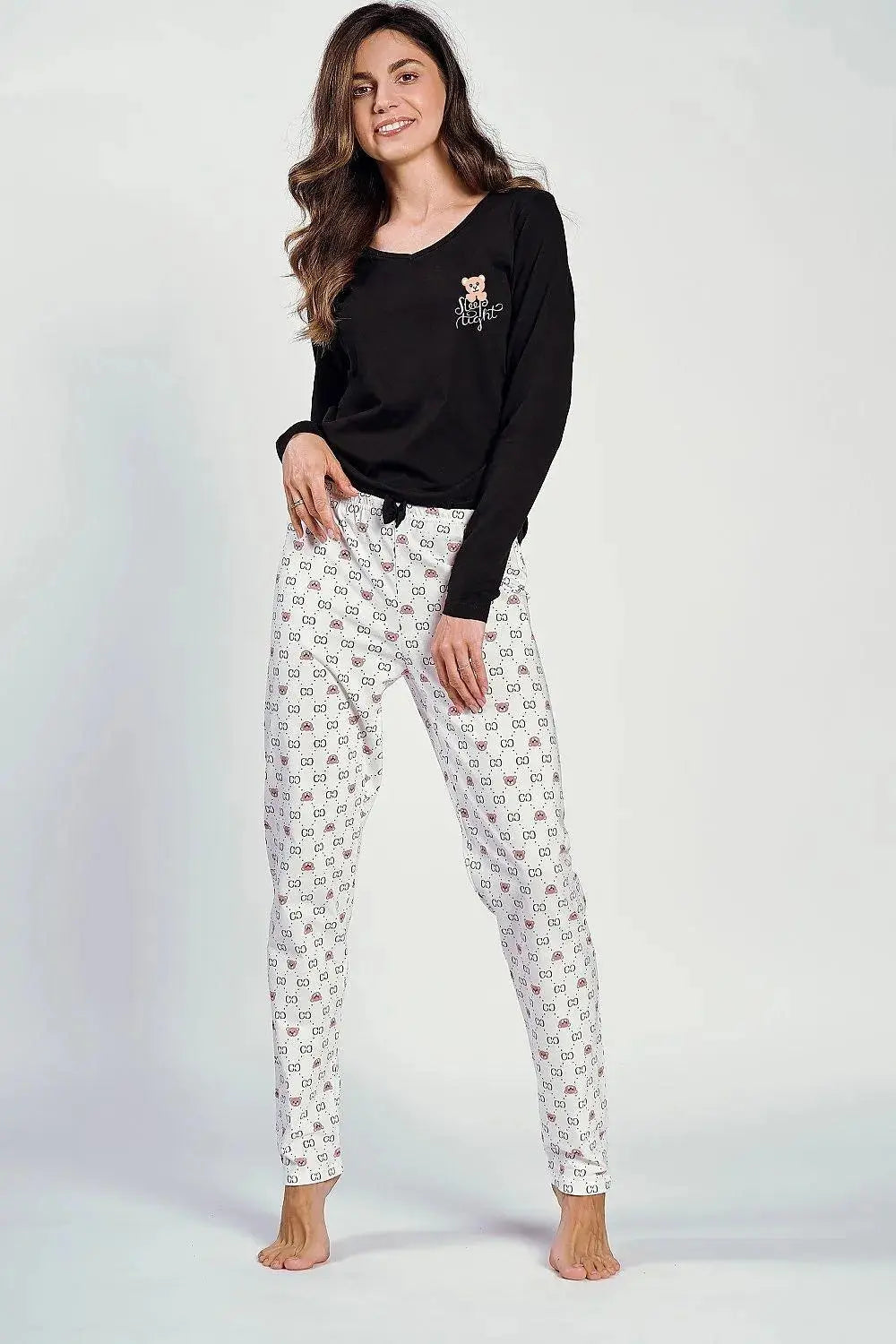 Taro long-sleeved blouse and pants pyjama