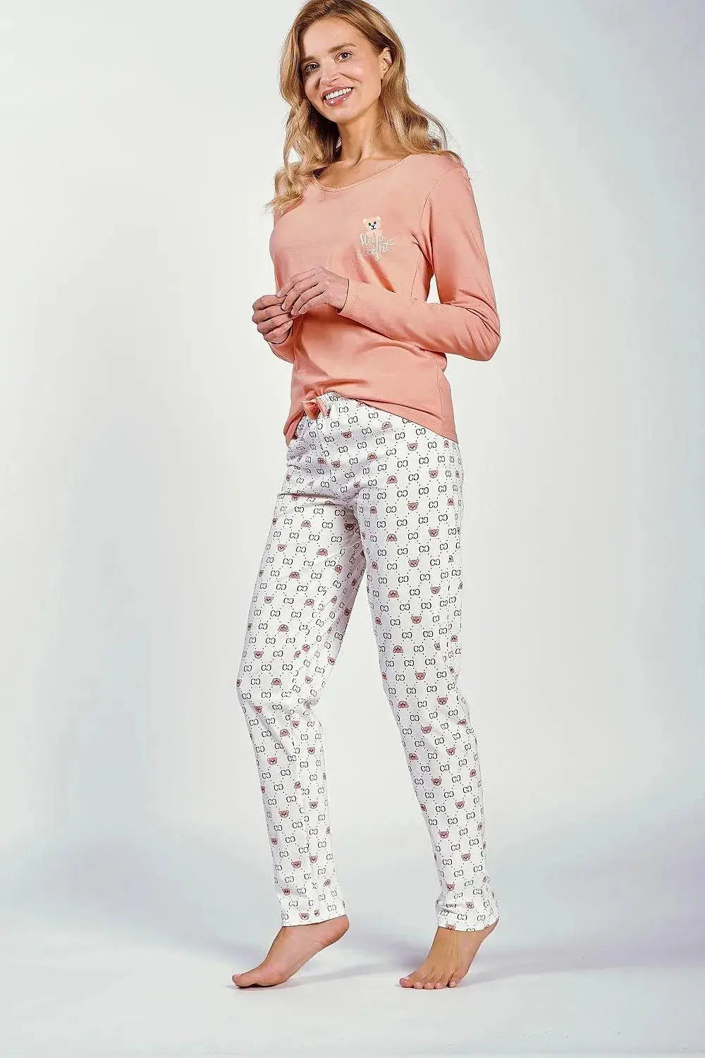 Taro long-sleeved blouse and pants pyjama