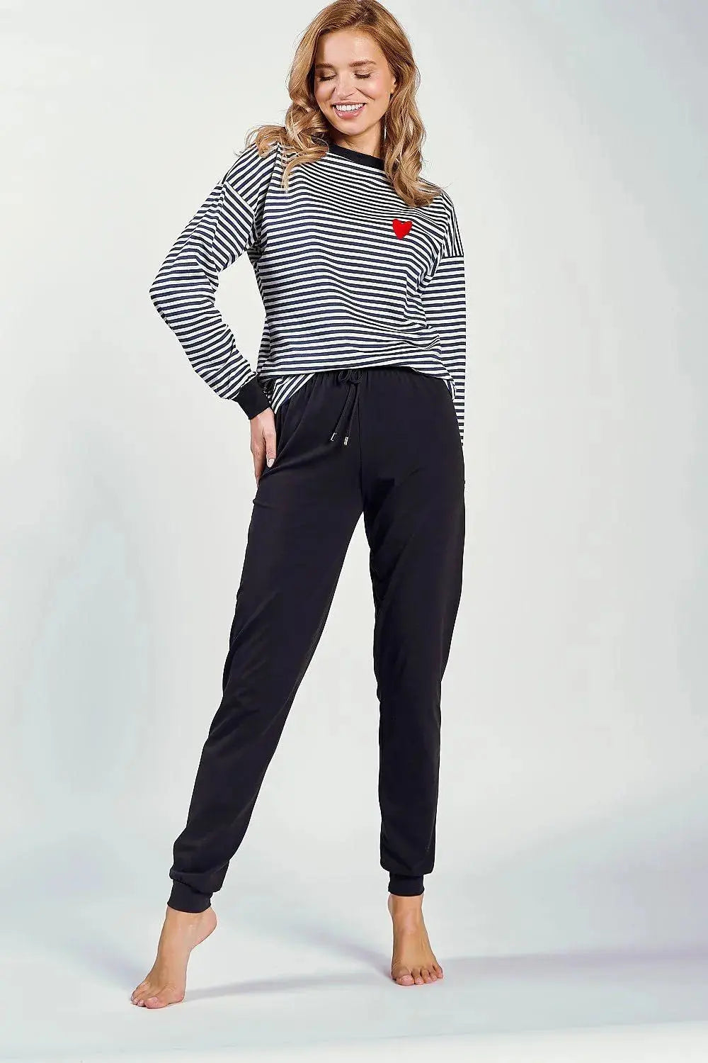 Taro long-sleeved blouse and pants womens pajamas
