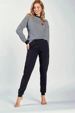 Taro long-sleeved blouse and pants womens pajamas
