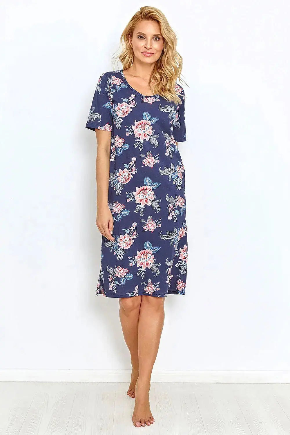 Taro womens navy blue shirt